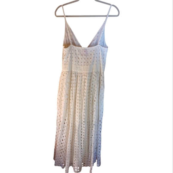 NWT* Solid & Striped* Ariel Eyelet Dress* Marshmallow* Off White* Sz L - Picture 3 of 7